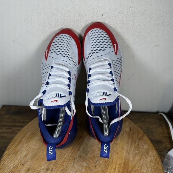 Nike Air Max 270 Shoes Womens Size 8.5 White Red CW5855-100 Athletic Sneakers - Picture 6 of 8
